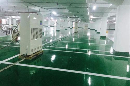 地下車庫環氧地坪除濕機