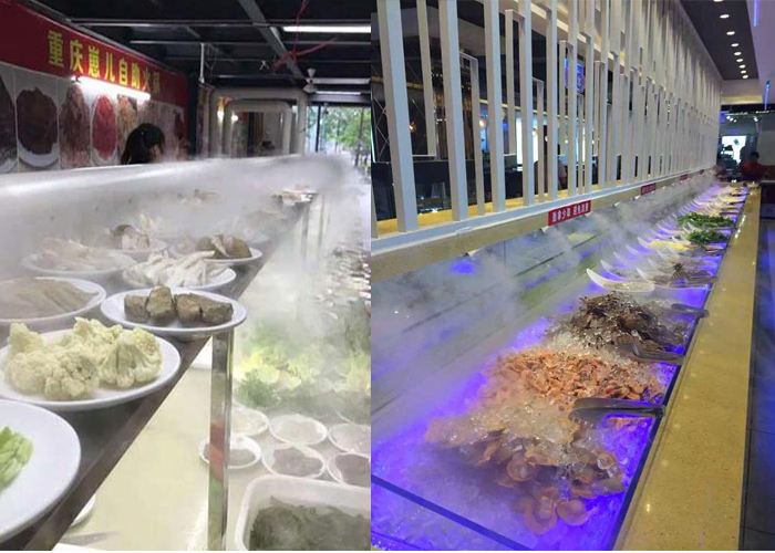 自助餐菜臺(tái)保鮮噴霧機(jī)