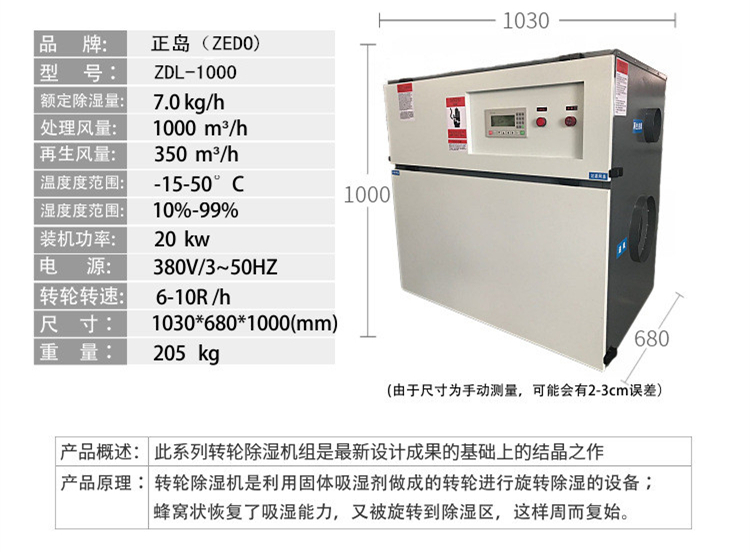 低露點轉輪除濕機 低露點轉輪除濕機